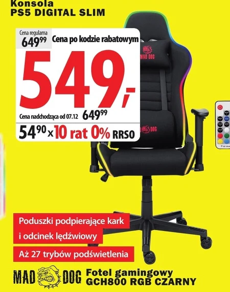 Fotel gamingowy Mad Dog