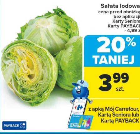 Sałata lodowa Carrefour
