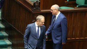 Premier Donald Tusk i marszałek Sejmu Włodzimierz Czarzasty