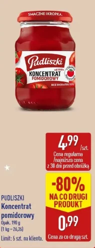 Koncentrat pomidorowy Pudliszki