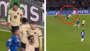 Piłkarze FC Barcelona nie mogli być zadowoleni po pierwszej połowie meczu z Chelsea