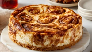 Sernik cynamonka to połączenie dwóch przepysznych deserów