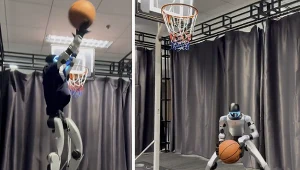 Jest lepszy niż nasi koszykarze. Unitree G1 gra w kosza