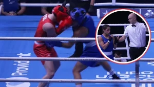 Julia Szeremeta (czerwony strój) i Vivien Parsons