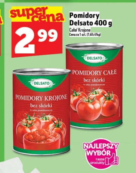 Pomidory krojone Delsato