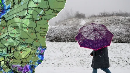 Rano pada jeszcze słaby śnieg, jednak po południu opady ustaną. Na Pomorzu można się spodziewać przede wszystkim deszczu