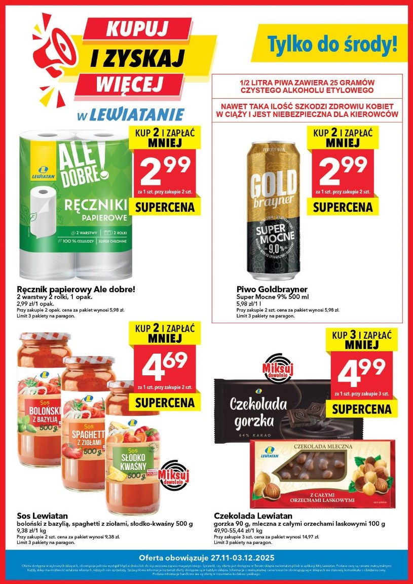 Gazetka promocyjna Lewiatan - ważna od 27. 11. 2025 do 03. 12. 2025