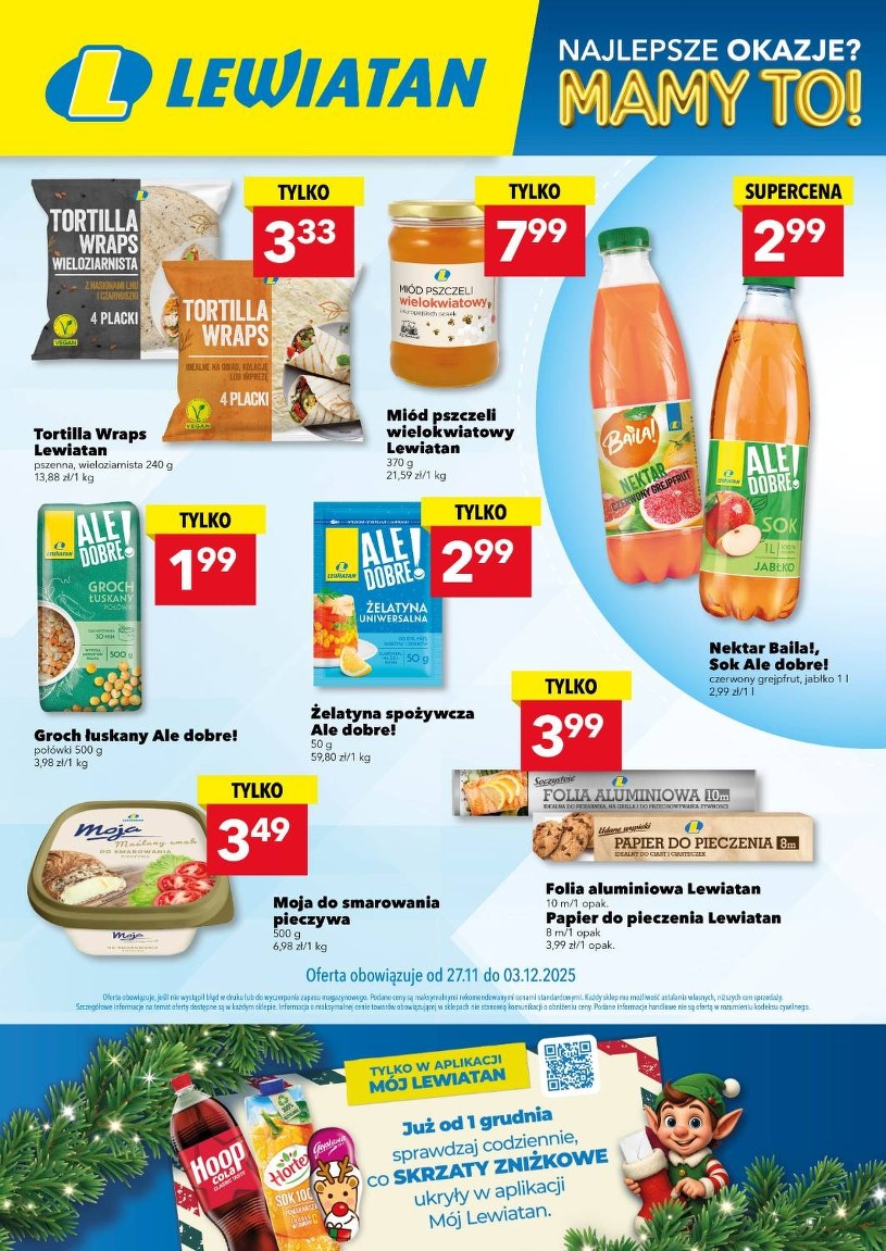 Gazetka promocyjna Lewiatan - ważna od 27. 11. 2025 do 03. 12. 2025