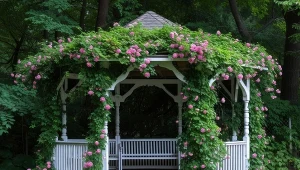 Altana pełni element dekoracyjny i relaksacyjny w ogrodzie. Fot. olegganko/123RF.com