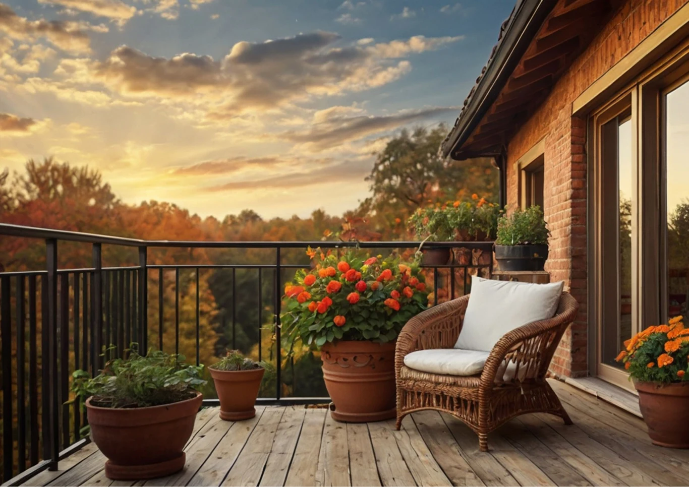 Aranżacja balkonu zapewnia komfort i elegancką przestrzeń. Fot. zarahmad/123RF.com