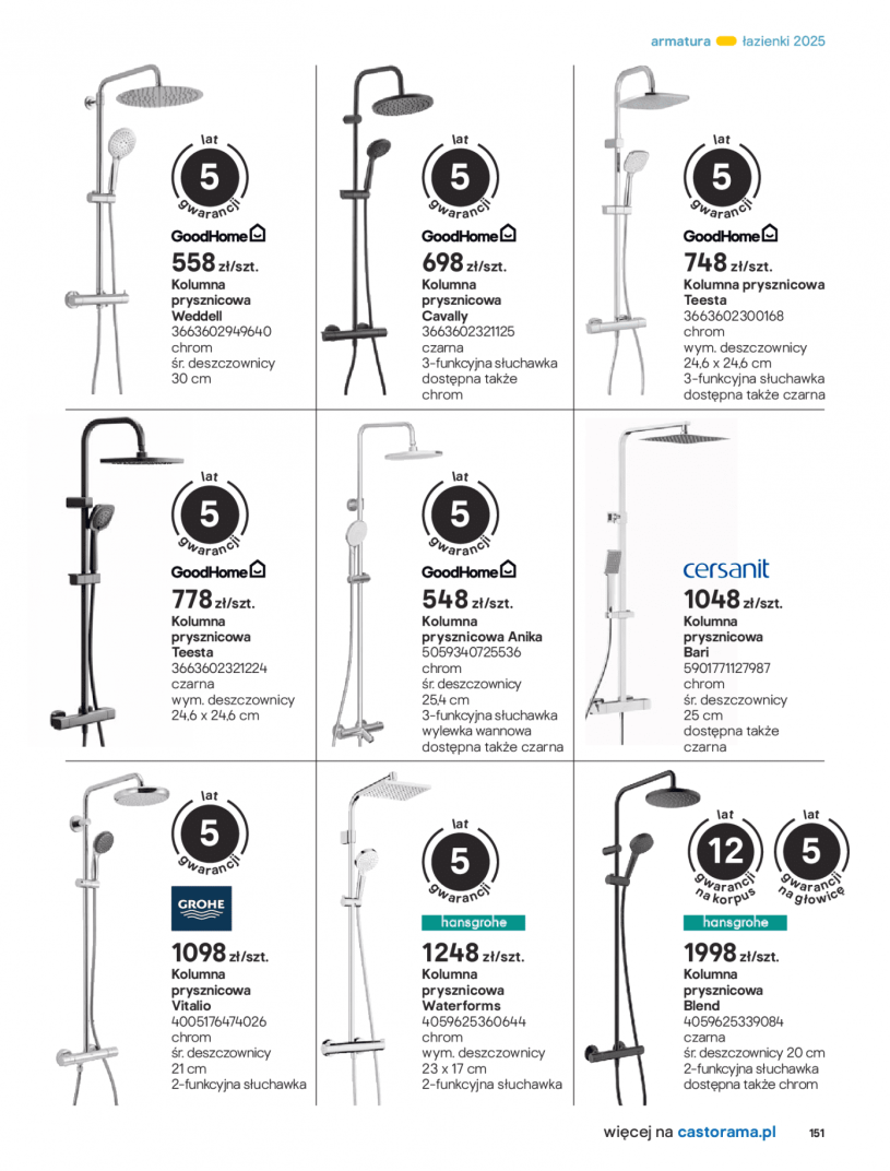 Gazetka: Łazienki 2025 - Castorama - strona 151