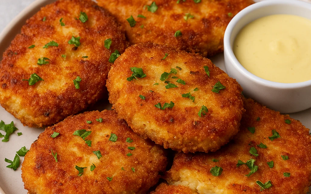 Kremowe kotlety z mortadeli z chrupiącą skorupką