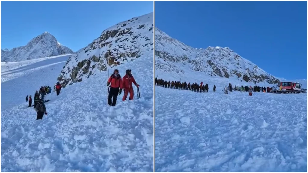 Ratownicy GOPR Karkonosze zaangażowali się w akcję ratowniczą po zejściu lawiny na lodowcu Stubaier Gletscher