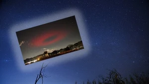 Czerwona aureola jak UFO znów pojawiła się nad włoskim miasteczkiem