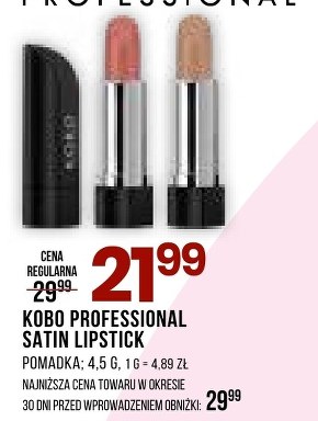 Pomadka matowa Kobo Professional niska cena