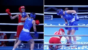 Nikola Prymaczenko walczyła o finał całym sercem. Sędziowie punktowali niejednogłośnie, 3:2