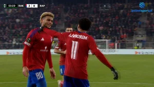 Lamine Diaby-Fadiga bezlitosny! Hat-trick w meczu Raków Częstochowa - Rapid Wiedeń [WIDEO]