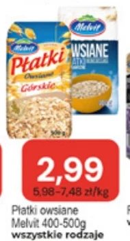 Płatki owsiane Melvit