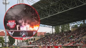 Taką flagę spalono w Warszawie. Policja zareagowała natychmiast