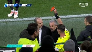 Milan – Lazio: Allegri wyleciał, VAR w ogniu. Gorące sceny z hitu. WIDEO (Eleven Sports)