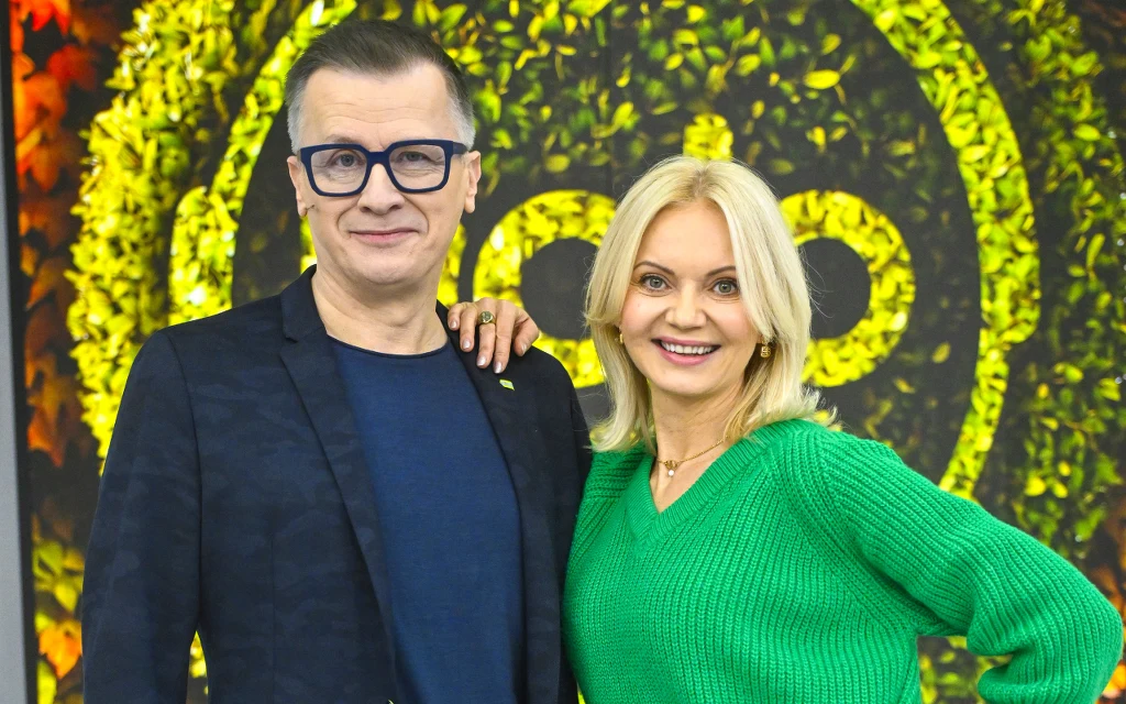 Olga Borys i Wojciech Majchrzak w "halo tu polsat"