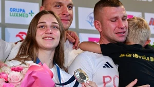 Julia Szeremeta i trenere Tomasz Dylak (z prawej)