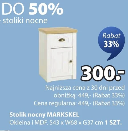 Stolik nocny MDF