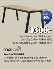 Stół Royaloak
