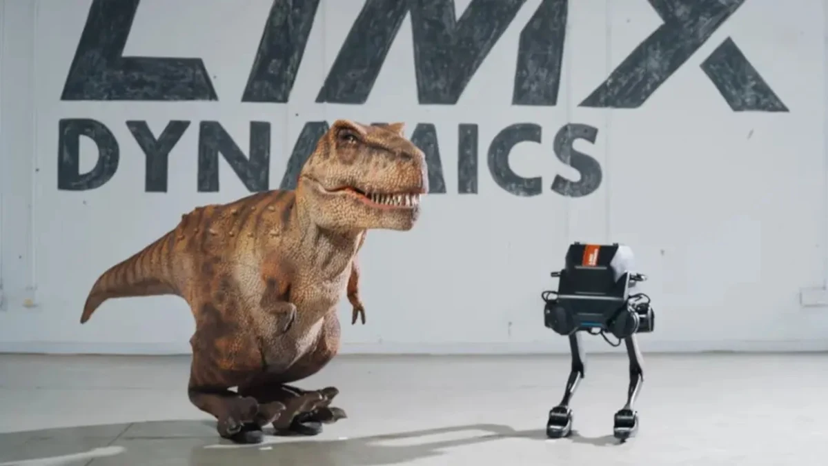Robot dinozaur LimX Dynamics – innowacyjny dwunożny Tyranozaur. Robot dinozaur LimX Dynamics – innowacyjny dwunożny Tyranozaur.