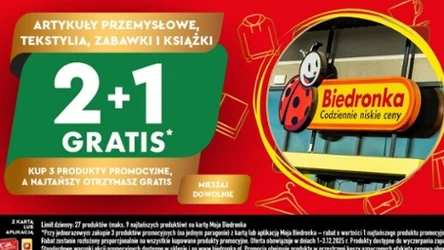 Zrób świąteczne zakupy w Biedronce. Trzeci produkt dostaniesz GRATIS