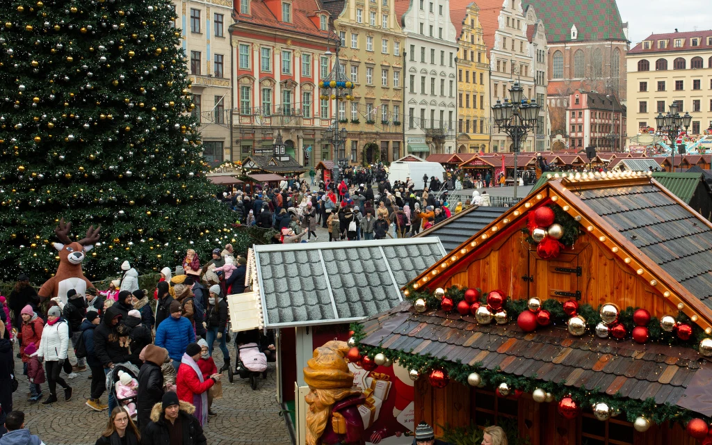 Paweł Kunz w "halo tu polsat" opowiedział o świątecznych jarmarkach. Na zdjęciu ten we Wrocławiu