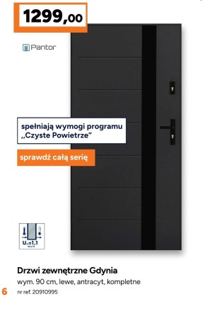 Drzwi zewnętrzne Pantor niska cena