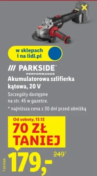 Szlifierka kątowa Parkside