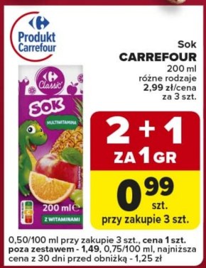 Sok Carrefour niska cena