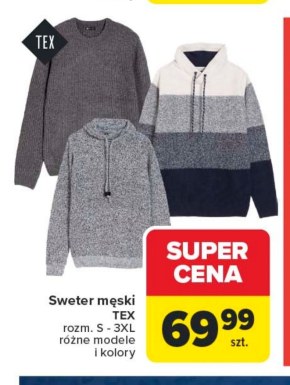 Sweter męski TEX niska cena