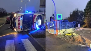Ostrowiec Świętokrzyski. Samochód uderzył w karetkę, są ranni