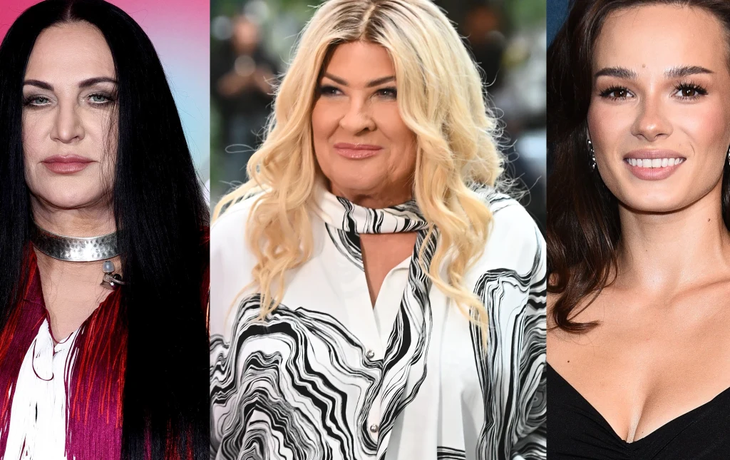 Trzy kobiety przedstawione na portretach, każda z inną fryzurą i wyrazem twarzy, sfotografowane na oddzielnych tłach, widoczne od ramion w górę, w różnorodnych stylizacjach.