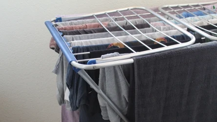 Pranie może schnąć o wiele szybciej. Ważny jest jednak sposób rozłożenia go na suszarce