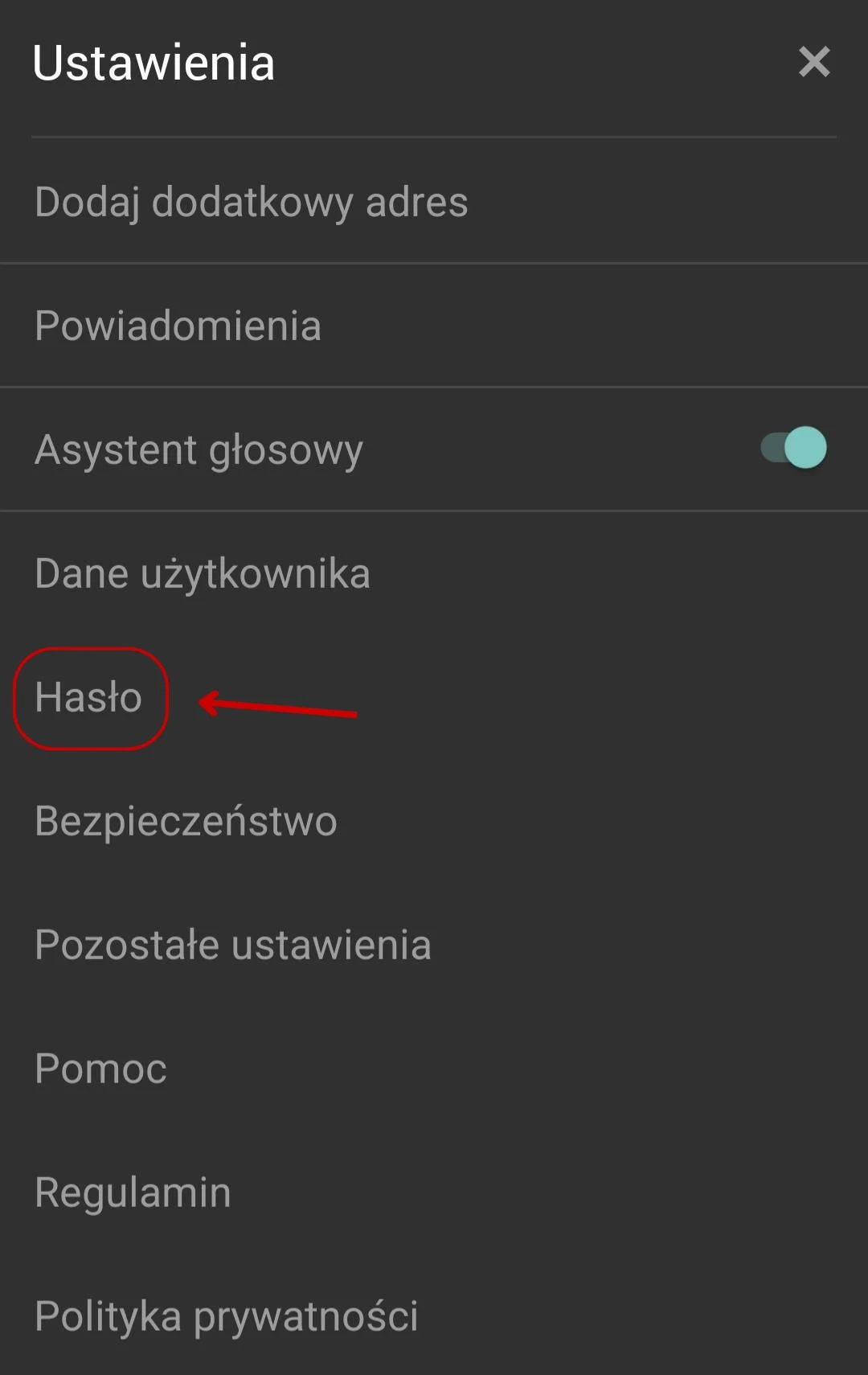 hasło apka