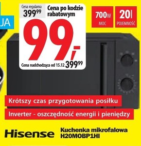 Kuchenka mikrofalowa Hisense niska cena