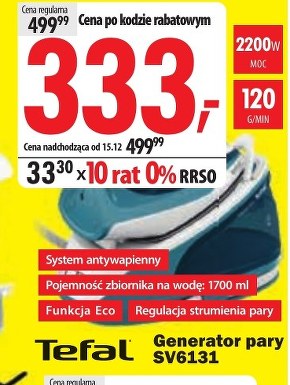 Generator pary Tefal niska cena