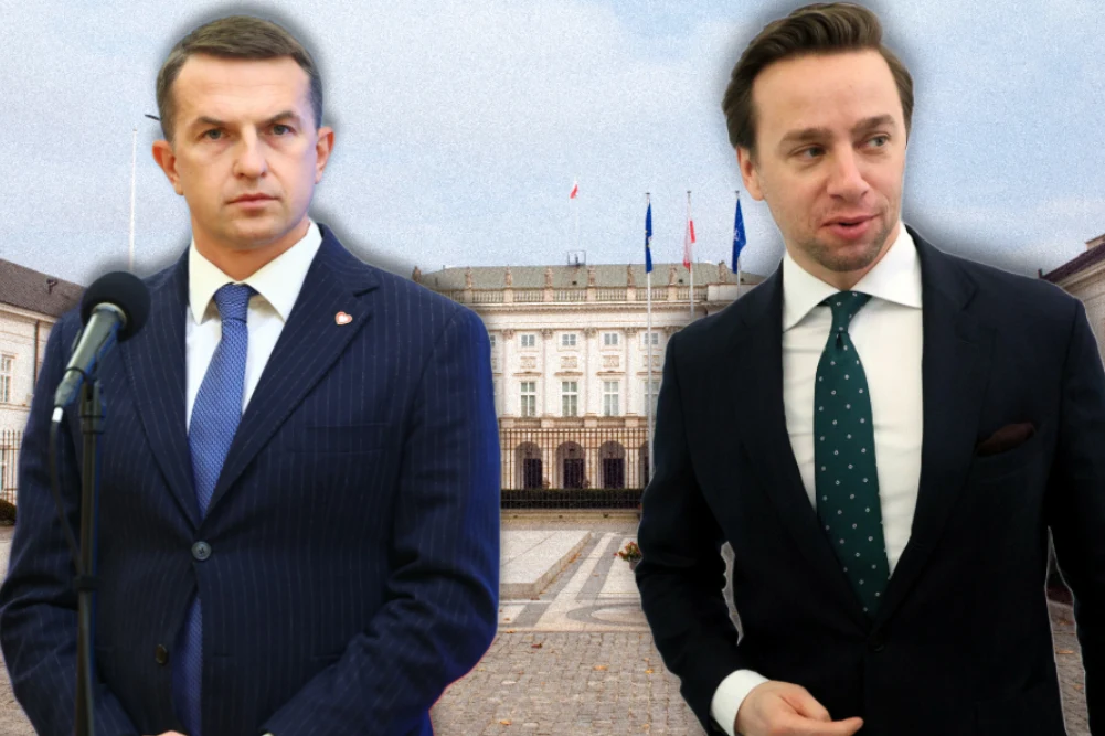 Adam Szłapka i Krzysztof Bosak krytykuję ostatnie decyzje prezydenta Karola Nawrockiego Adam Szłapka i Krzysztof Bosak krytykuję ostatnie decyzje prezydenta Karola Nawrockiego