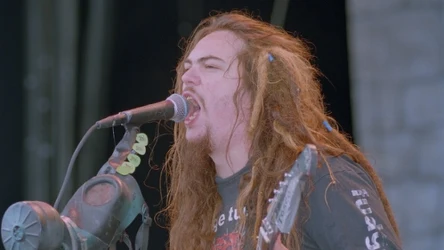 Max Cavalera w składzie Sepultury z okresu promocji płyty "Chaos A.D."