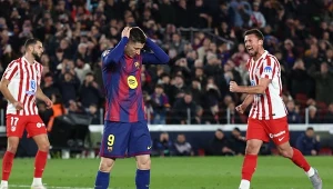 Robert Lewandowski zmarnował rzut karny w starciu z Atletico Madryt