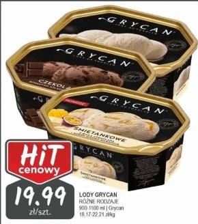 Lody Grycan niska cena