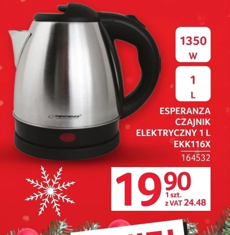 Czajnik elektryczny Esperanza