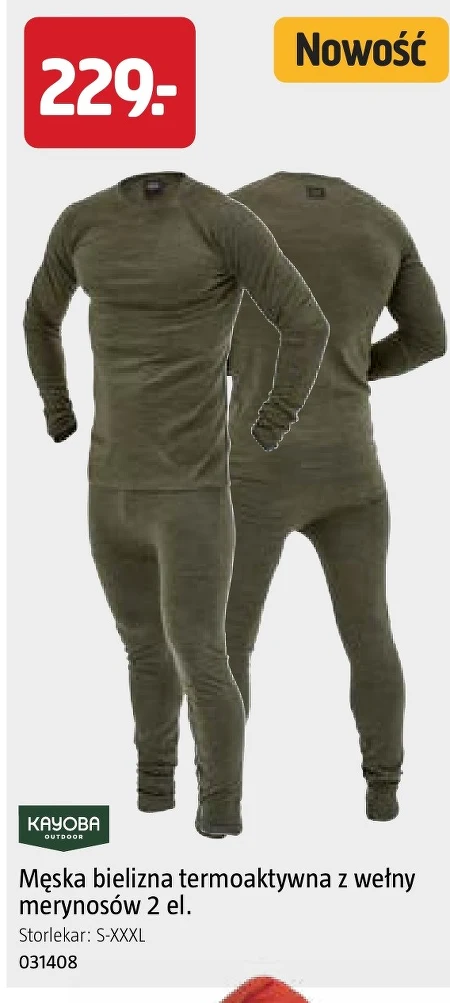 Bielizna termoaktywna Kayoba