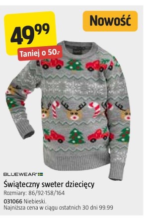 Sweter dziecięcy Bluewear niska cena