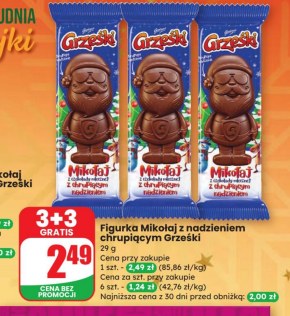 Figurka czekoladowa Grześki niska cena
