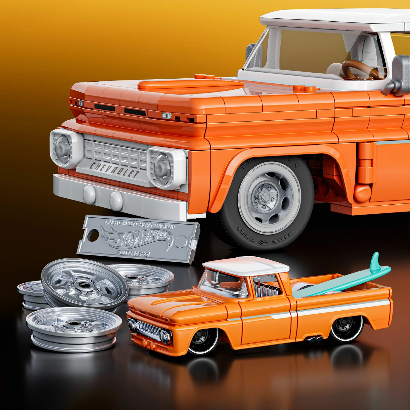 Chevy Pickup z serii Mattel Brick Shop